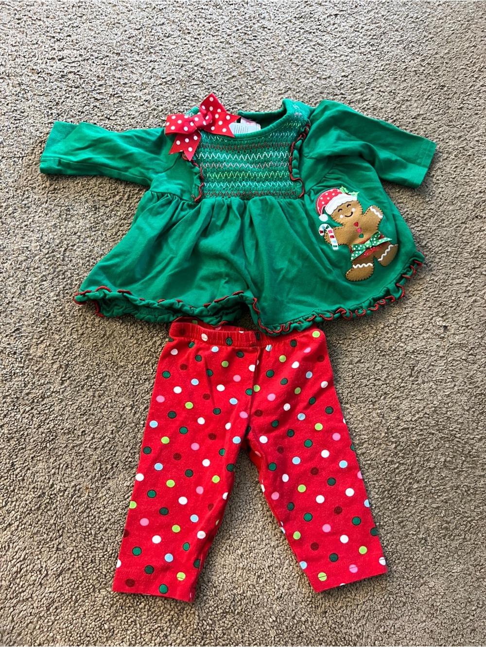 Good Lad Christmas Baby Girl Outfit